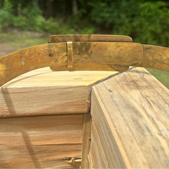 Vintage Gold Toned Belt with Abalone Shell Buckle NWT - Picture 5 of 9